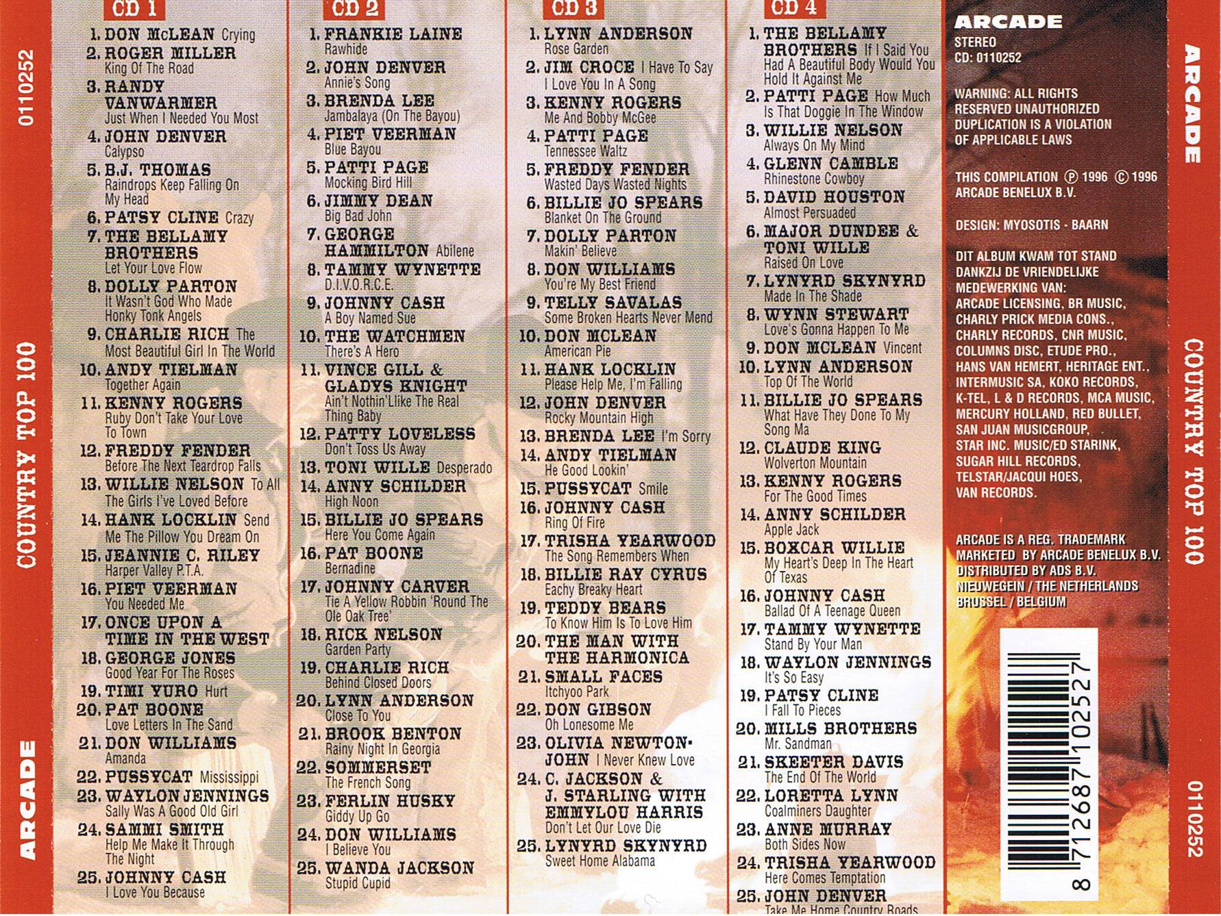 Country Top 100 : Back